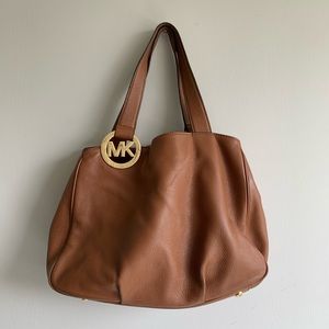 Michael Kors brown leather purse